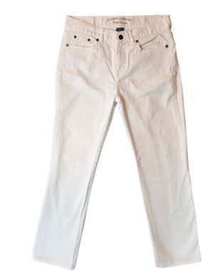 Ralph Lauren Jeans Womans 4P White Denim Classic Straight Leg Preppy Western